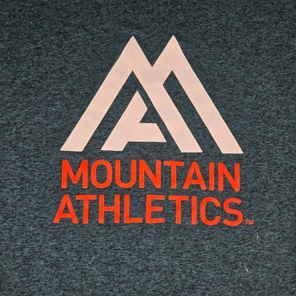 The North Face Mens Teal Mountain Athletics Graphic Training T-Shirt Small